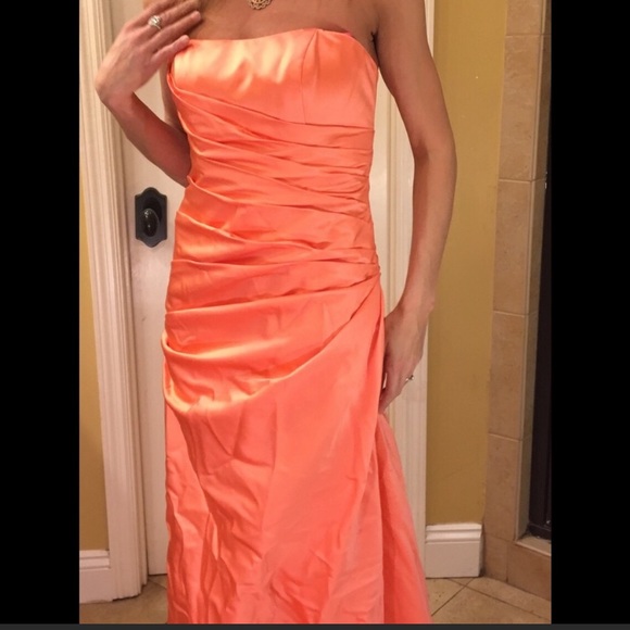 David’s Bridal NWT strapless maxi dress Size 2 - Picture 2 of 4